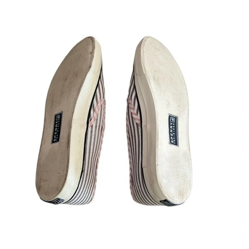 Sperry Top-Sider Women’s Blue Striped Slip‎ On Loafer Boat Shoe Size 6.5M